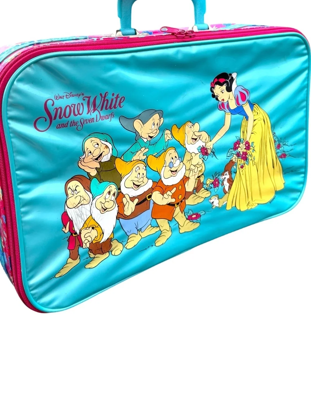 Vintage Snow White and the Seven Dwarfs Hard Case Suitcase